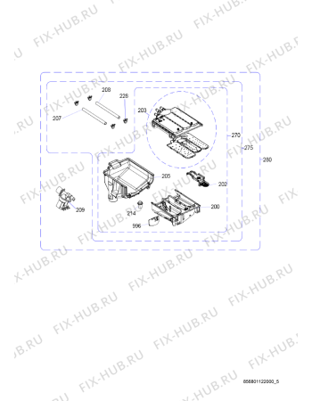 Схема №3 WATK 916 с изображением Обшивка для стиральной машины Whirlpool 482000020682