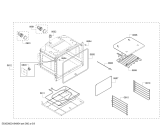 Схема №1 HBN5620UC с изображением Внешняя дверь для электропечи Bosch 00680782