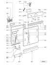 Схема №1 ADL 335 1/IX с изображением Панель для электропосудомоечной машины Whirlpool 481245372457
