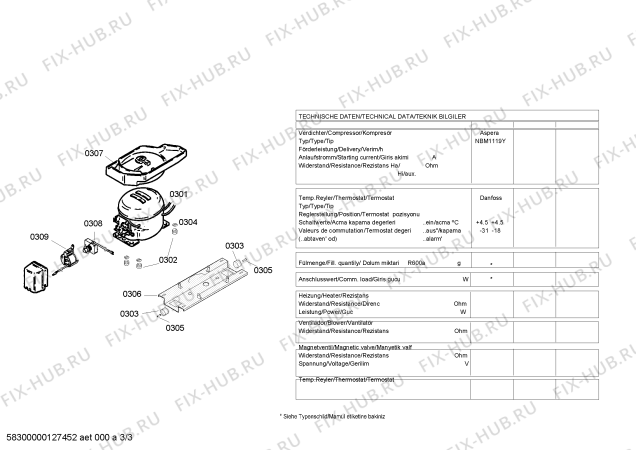 Схема №2 BD2604TE с изображением Решетка для холодильника Bosch 00438590