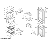 Схема №2 KGH36S20GB с изображением Декоративная панель для холодильника Bosch 00670427