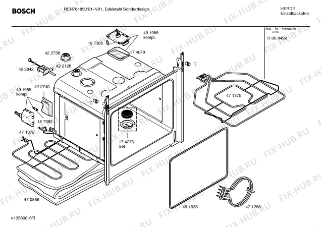 Схема №1 HEN764650 с изображением Инструкция по эксплуатации для духового шкафа Bosch 00588222