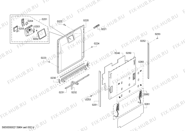 Схема №3 DF261166F с изображением Краткая инструкция для посудомойки Bosch 18039442