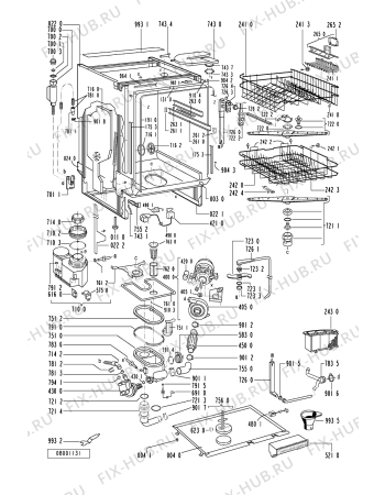 Схема №1 ADP 941/3 WH с изображением Панель для посудомоечной машины Whirlpool 481245370226