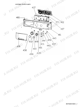 Схема №2 AWG 5101/M с изображением Винтик для стиральной машины Whirlpool 482000009782