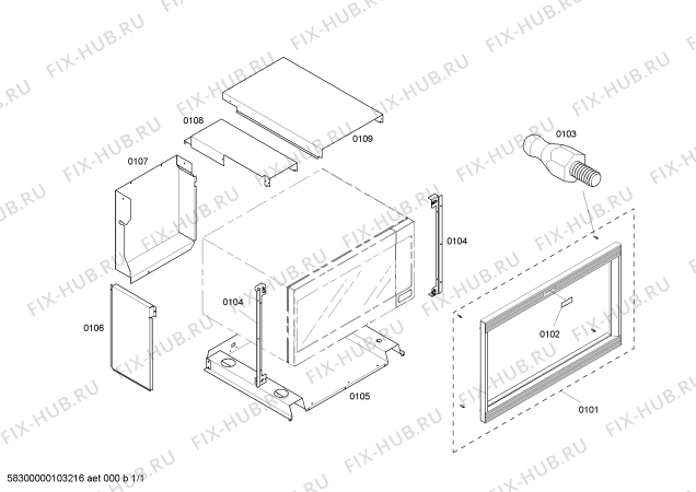 Схема №1 MT30BB Trim Kit с изображением Вкладыш в панель для духового шкафа Bosch 00369973