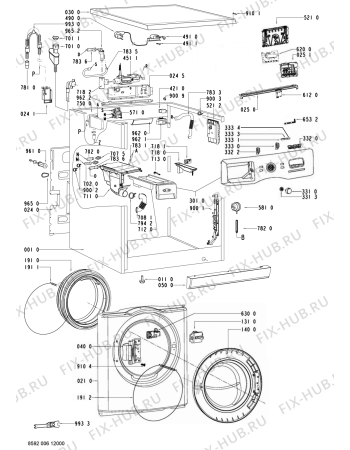 Схема №1 PURE STEAM с изображением Модуль (плата) для стиралки Whirlpool 481074491581