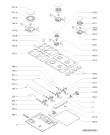 Схема №1 AKM 373/WH с изображением Уплотнитель (прокладка) для плиты (духовки) Whirlpool 481946818278