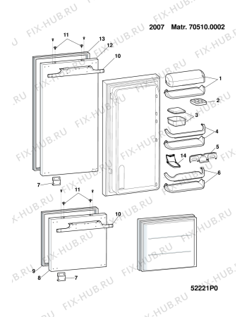 Взрыв-схема холодильника Hotpoint-Ariston BCH313AAVEIHA (F048556) - Схема узла