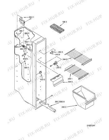 Схема №2 ARZ 710/W с изображением Элемент корпуса для холодильной камеры Whirlpool 481245228305