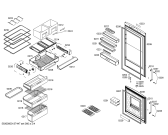 Схема №1 KGN49A46 с изображением Дверь для холодильника Bosch 00247818