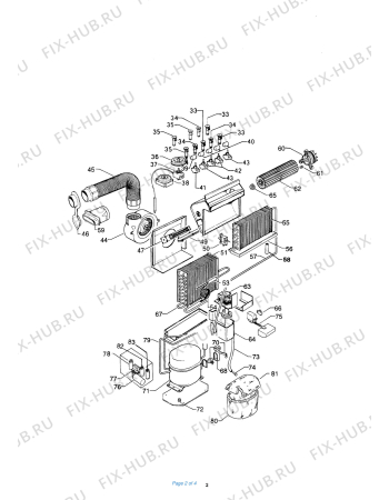 Схема №1 PAC ASL с изображением Уплотнение для кондиционера DELONGHI 534677