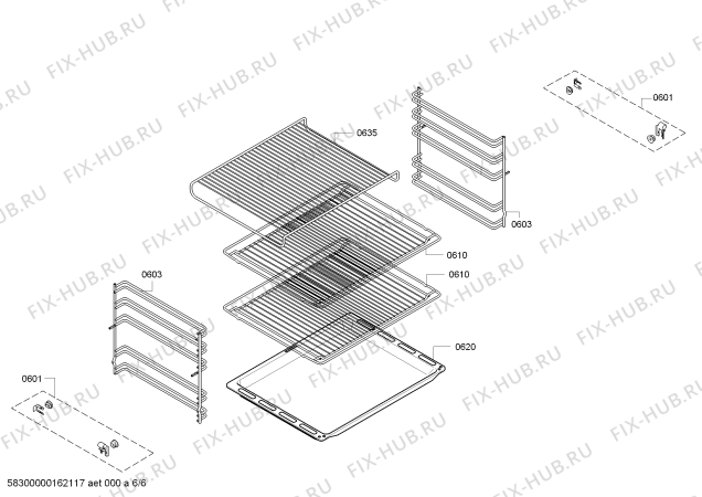 Схема №1 HB13AB550B с изображением Панель управления для плиты (духовки) Siemens 00701103
