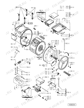 Схема №2 AWG 682/WP с изображением Обшивка для стиралки Whirlpool 481945328208