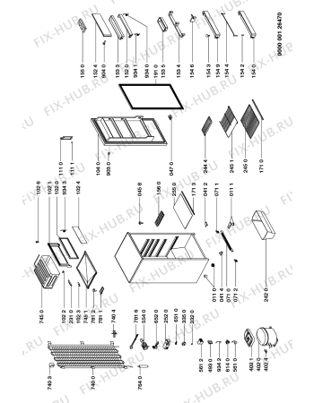 Схема №1 RF 1301/G с изображением Переключатель для холодильника Whirlpool 481941128801