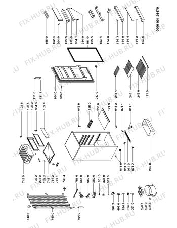 Схема №1 ARM 255 с изображением Дверь для холодильника Whirlpool 481941878053