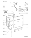 Схема №2 ADG 9416 с изображением Панель для электропосудомоечной машины Whirlpool 480140101255
