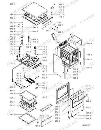 Схема №1 GF 5007 G с изображением Термостат для электропечи Whirlpool 481927129107