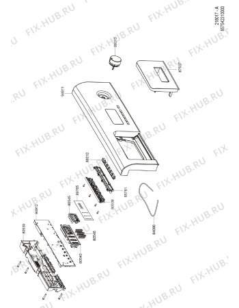 Схема №1 AWZ 5140 E с изображением Скрепление для стиральной машины Whirlpool 480113100194