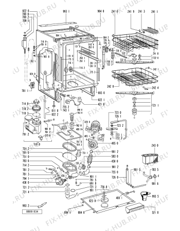 Схема №1 ADG 993/3 WH с изображением Обшивка для посудомоечной машины Whirlpool 481245370242