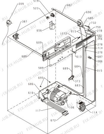 Взрыв-схема стиральной машины Korting WK7122L (366741, PS23/120) - Схема узла 04