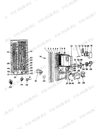 Взрыв-схема холодильника Electrolux TR1800 - Схема узла Refrigerator cooling system