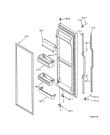 Схема №4 ART 730 с изображением Дверца для холодильника Whirlpool 481944268982