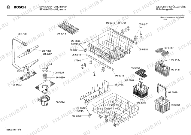 Взрыв-схема посудомоечной машины Bosch SPI6460 - Схема узла 04