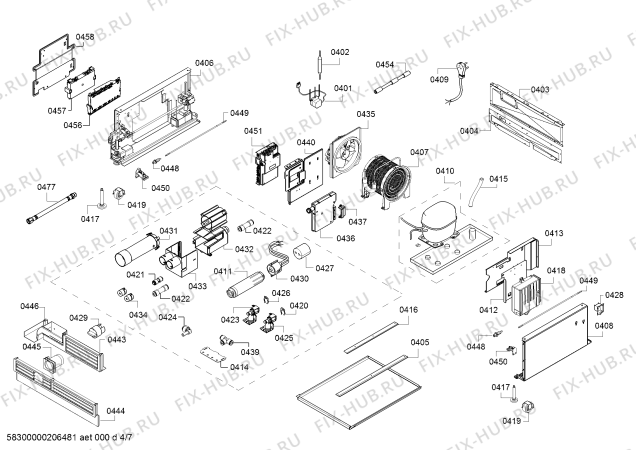 Схема №1 T36IF900SP, Thermador с изображением Компрессор для холодильной камеры Bosch 00145972