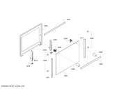 Схема №1 B12M42W0FR с изображением Внешняя дверь для плиты (духовки) Bosch 00681589