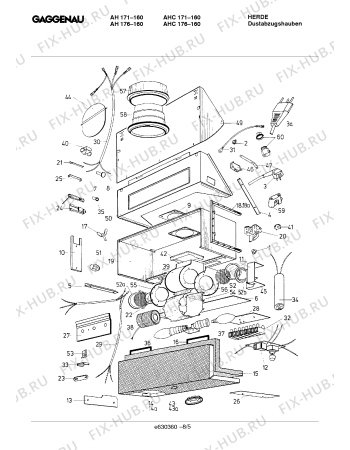 Схема №4 AH176160 с изображением Рамка для вытяжки Bosch 00097983