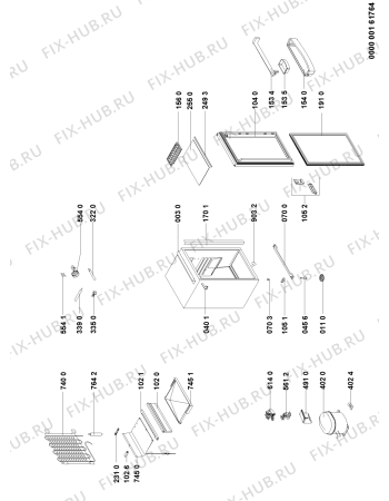 Схема №1 CKF 630 с изображением Дверь для холодильной камеры Whirlpool 481241618846