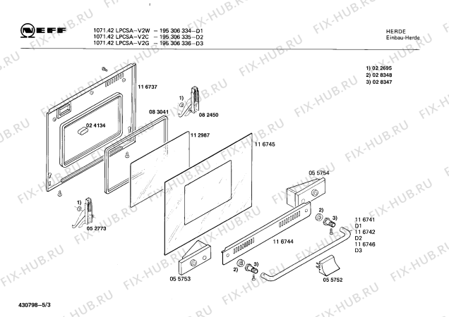 Схема №2 195306038 F-1031.11LPCSG с изображением Часы для электропечи Bosch 00084697