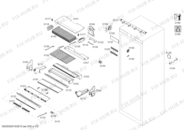 Схема №2 RF411701 с изображением Конденсатор для холодильника Bosch 00790851
