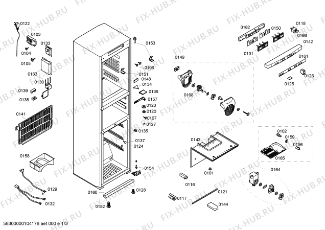 Схема №2 KK29E36TI с изображением Дверь для холодильника Siemens 00241799
