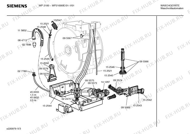 Схема №2 CV40800IL CV4080 с изображением Переключатель для стиралки Siemens 00153664