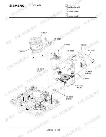 Схема №5 FV160X6 с изображением Трансформатор для жк-телевизора Siemens 00796988