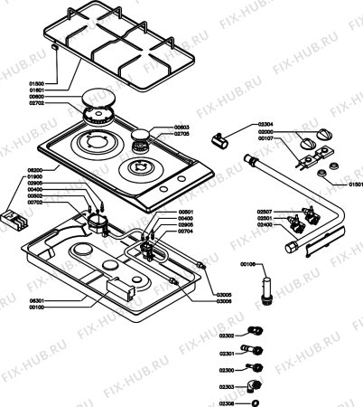 Схема №1 GMS34E1 (174660, PCFZ30V2) с изображением Железный лист для плиты (духовки) Gorenje 191227