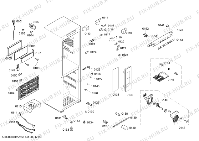 Схема №3 KKE22326TI с изображением Выдвижной ящик для холодильной камеры Bosch 00245228