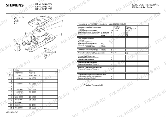 Схема №1 KT14L04 с изображением Дверь для холодильника Siemens 00214313