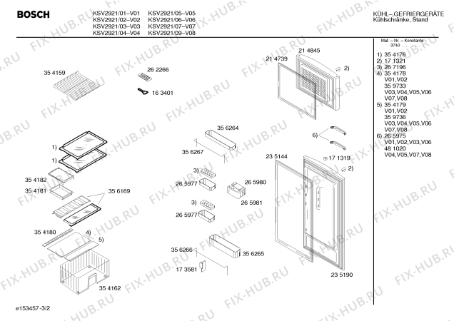 Взрыв-схема холодильника Bosch KSV2921 - Схема узла 02