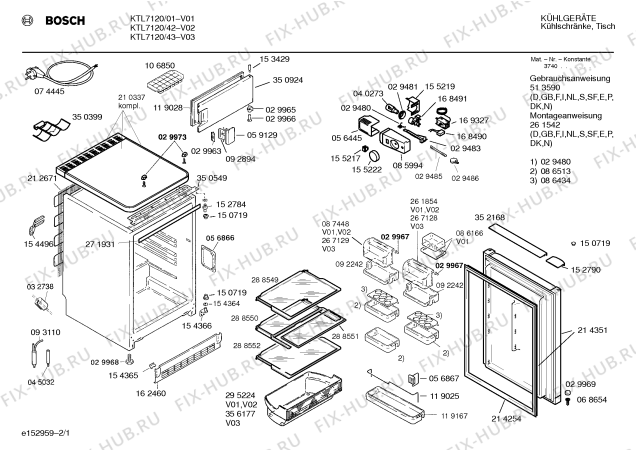 Схема №1 KTL7120 с изображением Дверь для холодильника Bosch 00214351