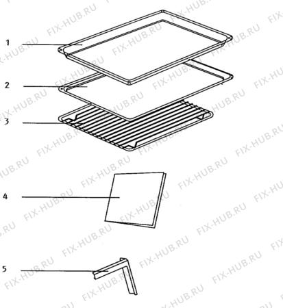 Взрыв-схема посудомоечной машины Electrolux CF261B - Схема узла H10 Oven Furniture, Users manual