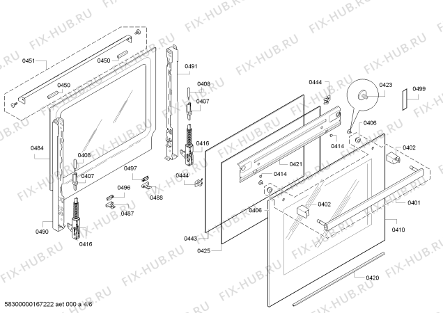 Схема №3 HBG36T660 с изображением Кольцо для духового шкафа Bosch 00610960