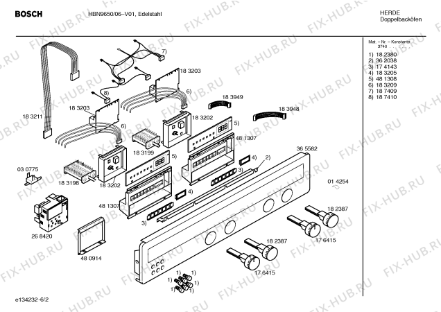 Схема №3 HBK3552 с изображением Ручка переключателя для плиты (духовки) Bosch 00176415