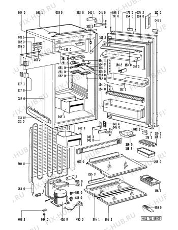 Схема №1 KREC 1743/0 AF с изображением Дверь для холодильной камеры Whirlpool 481244028058