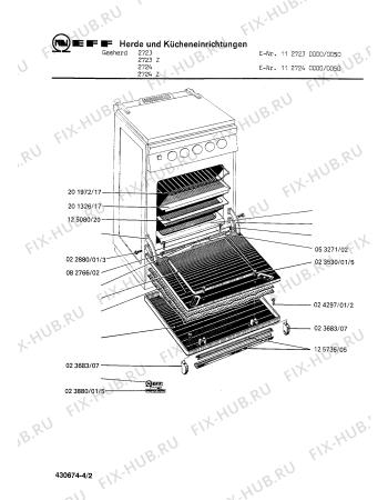 Схема №2 2824VG-2 с изображением Гайка для электропечи Bosch 00023254
