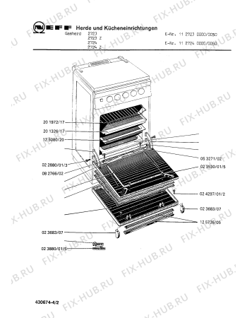 Схема №2 2306T с изображением Планка для плиты (духовки) Bosch 00125735