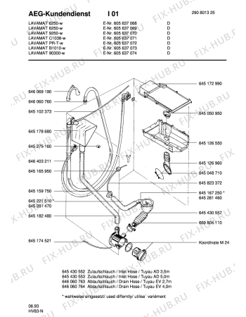 Взрыв-схема стиральной машины Aeg LAV6250-10 - Схема узла Water equipment