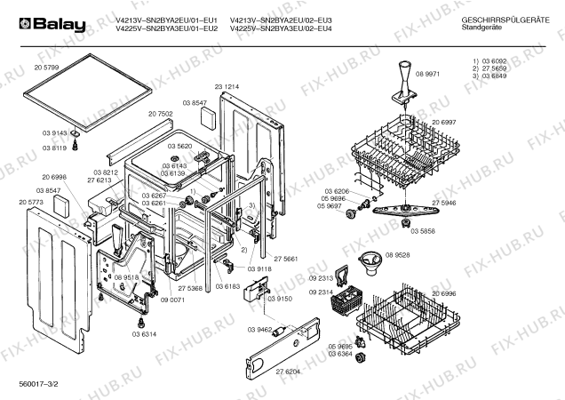 Схема №1 SN2BYA1GB с изображением Соединительный кабель для посудомойки Bosch 00089937